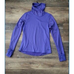 New $60 Under Armour Cold Gear Infrared Up Pace Funnel Neck Shirt Women’s LARGE